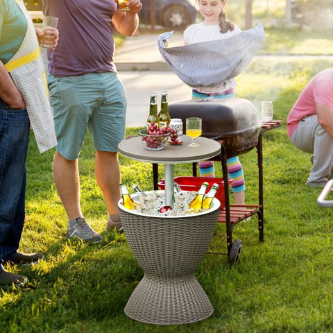 Patio 30L Cool Box with Table Top and Pop Up Lid