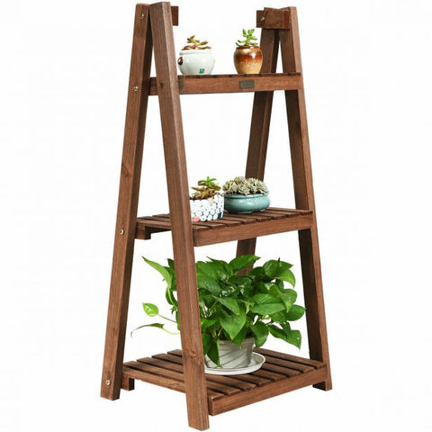 Garden Lightweight Folding 3 Tier Plant Pot Stand