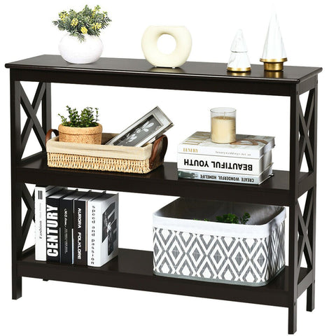 Modern Multifunctional Entryway Console Table with Industrial Design