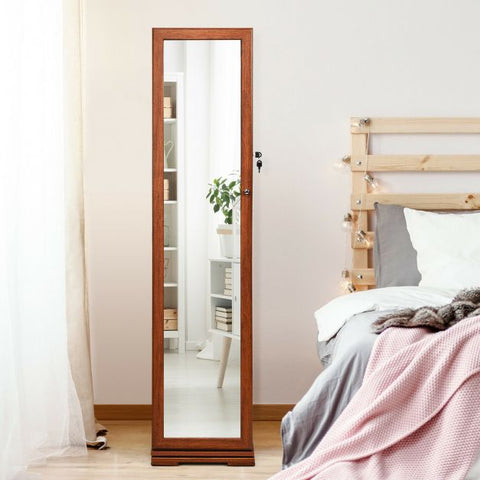 360 Degree Standing Jewellery Mirror with Storages