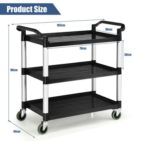 Multi-Purpose and Flexible Utility Cart with Multiple Storage Tiers