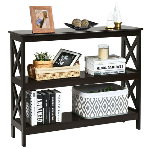 Modern Multifunctional Entryway Console Table with Industrial Design