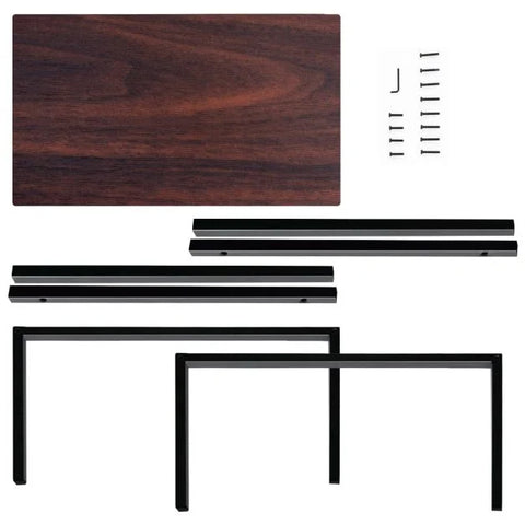 Compact and Stylish Side Table with C-Shape and Industrial Design