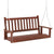 Oxford Poplar Wood Porch Swing with Adjustable Chains