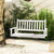 Oxford Poplar Wood Porch Swing with Adjustable Chains