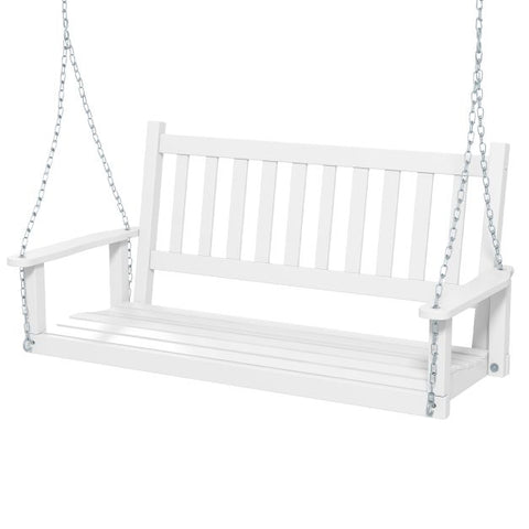 Oxford Poplar Wood Porch Swing with Adjustable Chains