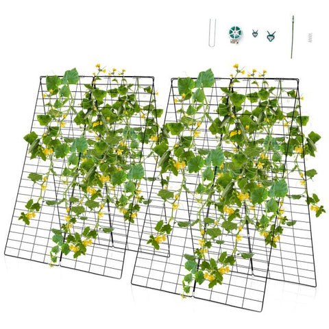 Garden Planting Helper Trellis Set in Green