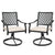 Compact Outdoor Dining Chair Set with 360 Degree Swivel and Elegant Design in Beige