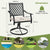 Compact Outdoor Dining Chair Set with 360 Degree Swivel and Elegant Design in Beige