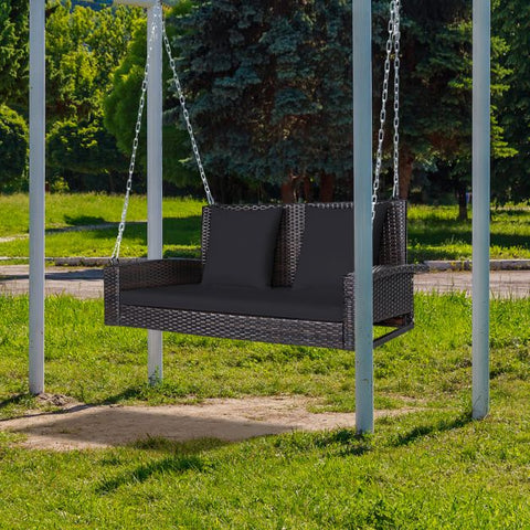 Wide and Comfortable Garden Swing with Removable Cushions