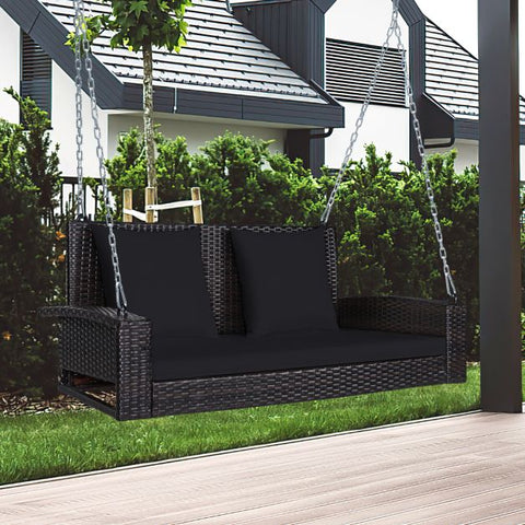 Wide and Comfortable Garden Swing with Removable Cushions