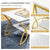 Stylish and Modern Faux Marble Coffee Table with Golden Frame and Ample Storage