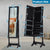 Original Standing Jewellery Mirror with Storage and Lock