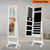 Original Standing Jewellery Mirror with Storage and Lock