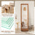 Versatile Freestanding Coat Stand with Full Length Mirror and 360° Rotating Base