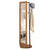 Versatile Freestanding Coat Stand with Full Length Mirror and 360° Rotating Base