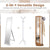 Versatile Freestanding Coat Stand with Full Length Mirror and 360° Rotating Base
