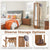 Versatile Freestanding Coat Stand with Full Length Mirror and 360° Rotating Base