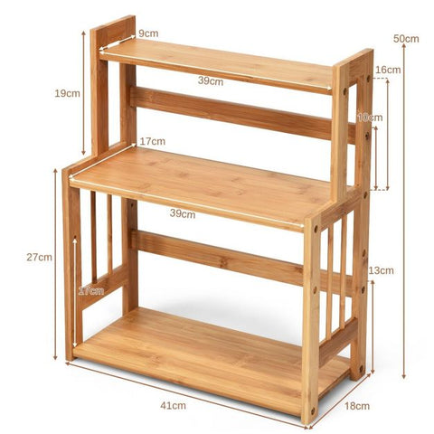 Versatile and Spacious Kitchen Spice Storage Rack with 3 Tiers