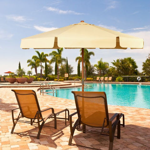Patio 300CM Table Umbrella with Adjustable Angle and Height Feature