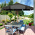 Patio 300CM Table Umbrella with Adjustable Angle and Height Feature