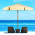 Patio 300CM Table Umbrella with Adjustable Angle and Height Feature