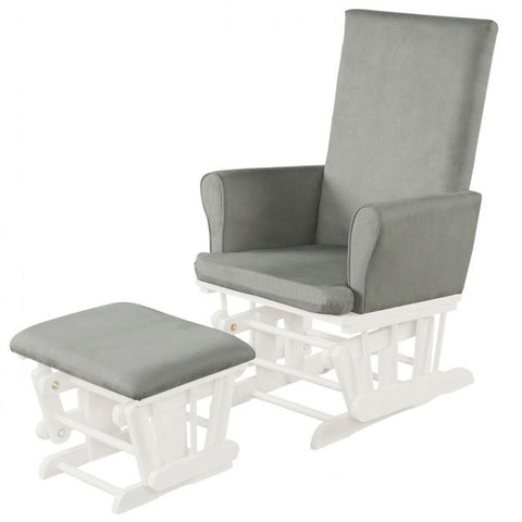 French Inspire Armchair with High Backrest and Footstool