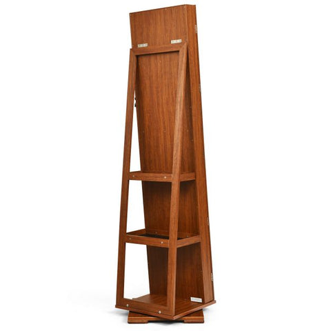 360 Degree Standing Jewellery Mirror with Storages