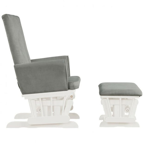 French Inspire Armchair with High Backrest and Footstool