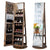 360 Degree Standing Jewellery Mirror with Inside and Outside Storages, Internal Mirror with LED