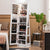 360 Degree Standing Jewellery Mirror with Inside and Outside Storages, Internal Mirror with LED