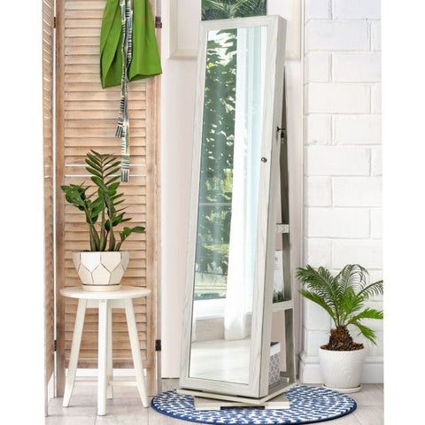 360 Degree Standing Jewellery Mirror with Storages