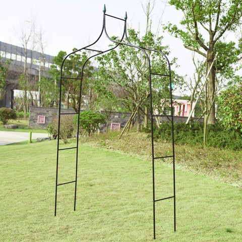 Decorative Gothic Inspired Arbour in Black
