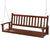 Outdoor Natural Wood 3 Person Porch Swing with Adjustable Chains