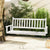 Outdoor Natural Wood 3 Person Porch Swing with Adjustable Chains