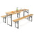 BBQ Folding Picnic Table and Bench Set