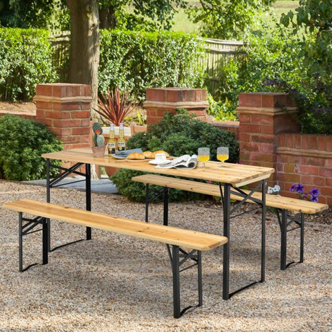 BBQ Folding Picnic Table and Bench Set