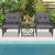 Madison Garden Bistro Set with Acacia Wood in Grey