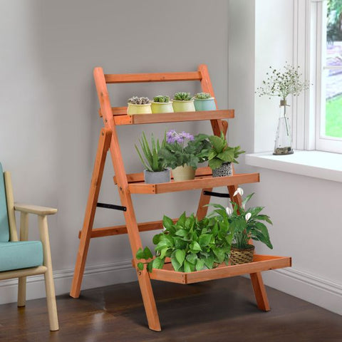 Garden 3 Tier Foldable Bonsai Pot Plant Stand