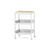 Compact and Versatile Utility Cart with Multiple Tiers and Removable Top Shelf