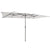 Garden 4.3m Crank Handle Umbrella with Double-Sided Design