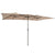 Garden 4.3m Crank Handle Umbrella with Double-Sided Design