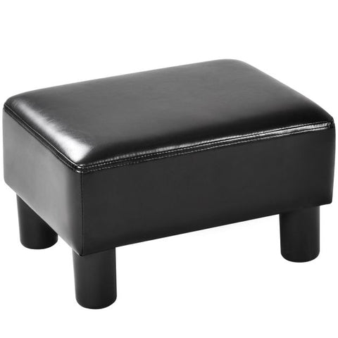 Modern Everyday Use Small Footstool in PU Leather