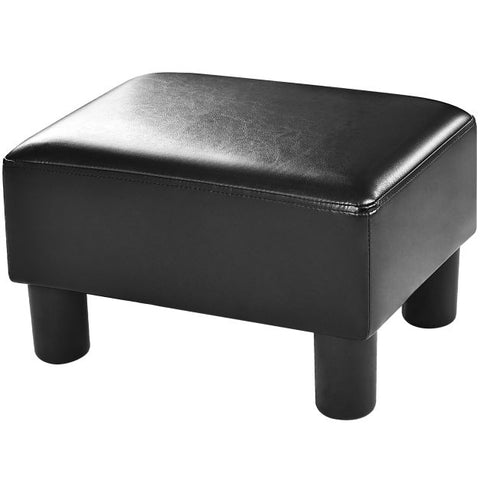 Modern Everyday Use Small Footstool in PU Leather
