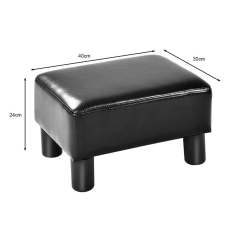 Modern Everyday Use Small Footstool in PU Leather