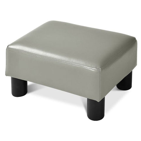 Modern Everyday Use Small Footstool in PU Leather