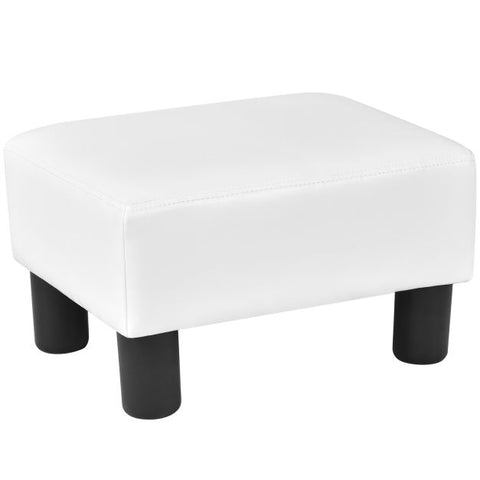 Modern Everyday Use Small Footstool in PU Leather