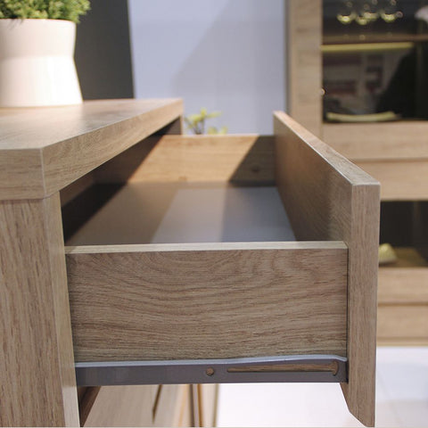 Elegant Laminated Board Book Display Cabinet with Shelves in Brown