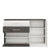 White and Grey Pula Sideboard with 1 Door, 2 Drawers, and 1 Compartment