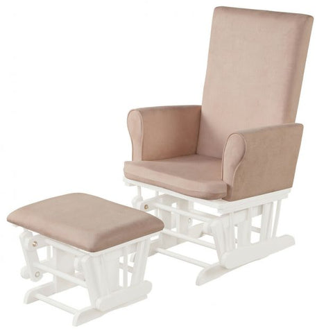 French Inspire Armchair with High Backrest and Footstool